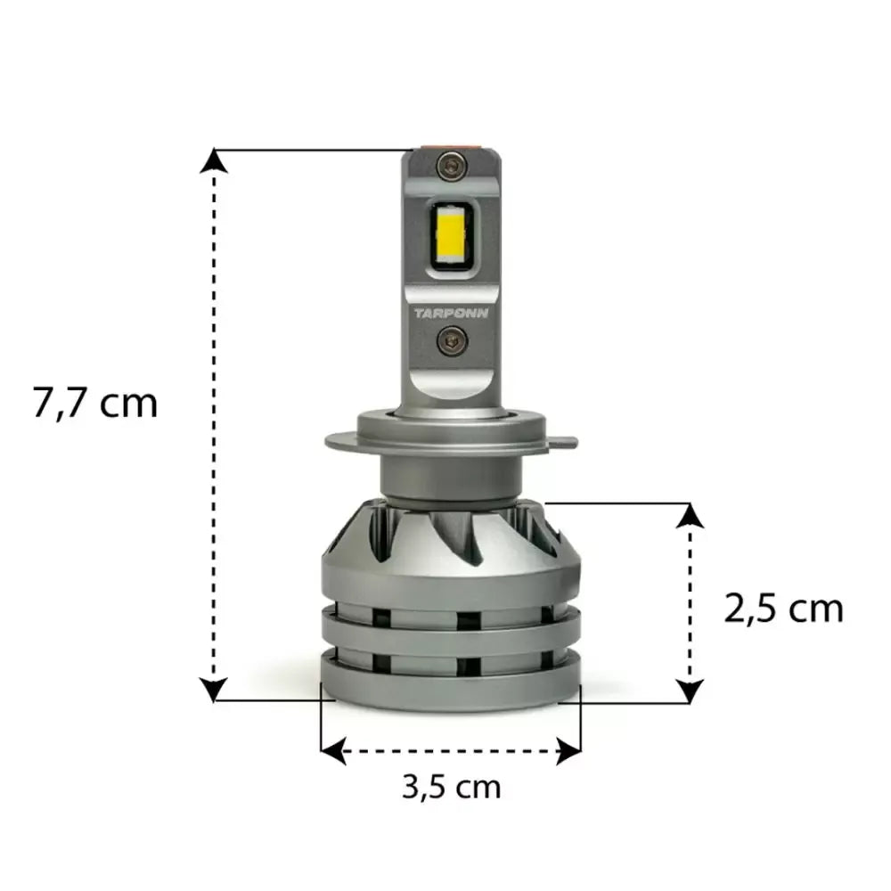 Kit Lâmpadas Led Tarponn TP-6122 TX5 Pro H7 6000k 50W Kit Lâmpadas Led Tarponn TP-6122 TX5 Pro H7 6000k 50W